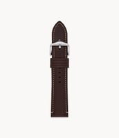 22mm Dark Brown Eco Leather Strap - S221496 - Fossil