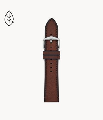 22mm Light Brown Eco Leather Strap