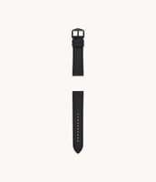 22mm Black LiteHide™ Leather Strap