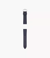 22mm Navy LiteHide™ Leather Strap