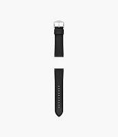 24mm Black LiteHide™ Leather Strap