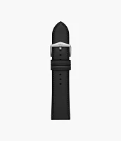 24mm Black LiteHide™ Leather Strap