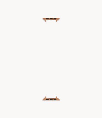 38mm/40mm/41mm Rose Gold Stainless Steel Band Connector for Apple Watch® - S380010 - Fossil