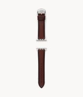 42mm/44mm/45mm Brown Leather Band for Apple Watch®