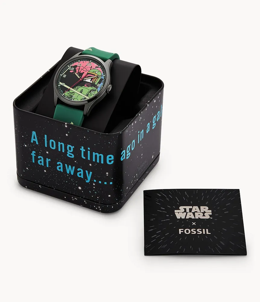 Special Edition Star Wars™ Boba Fett™ Three-Hand Green Silicone Watch