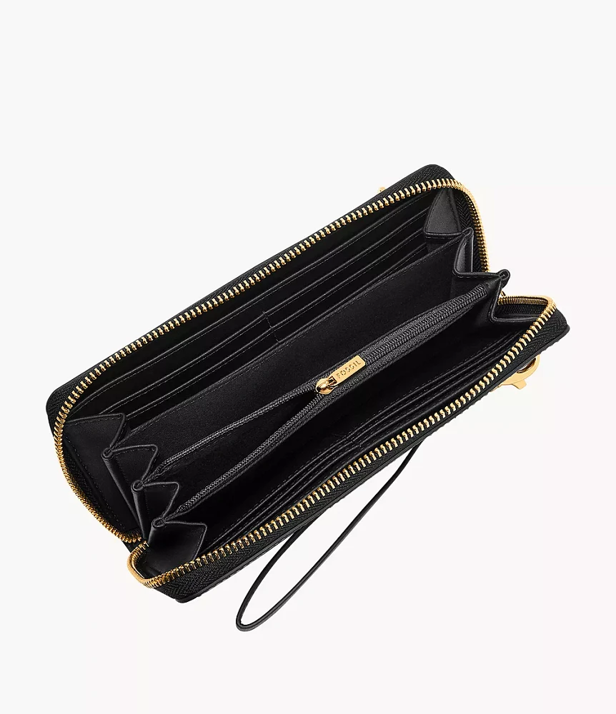 Logan RFID Zip Clutch