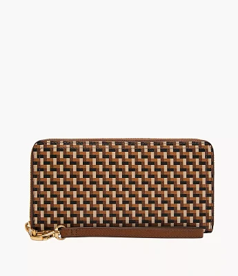Logan RFID Zip Around Clutch