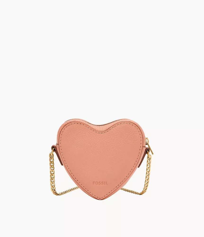 Heart Top Zip Wallet