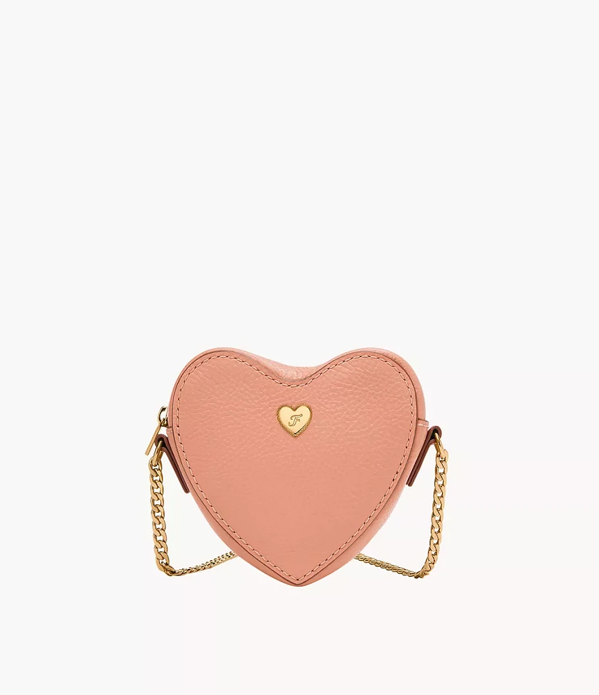 Heart Top Zip Wallet