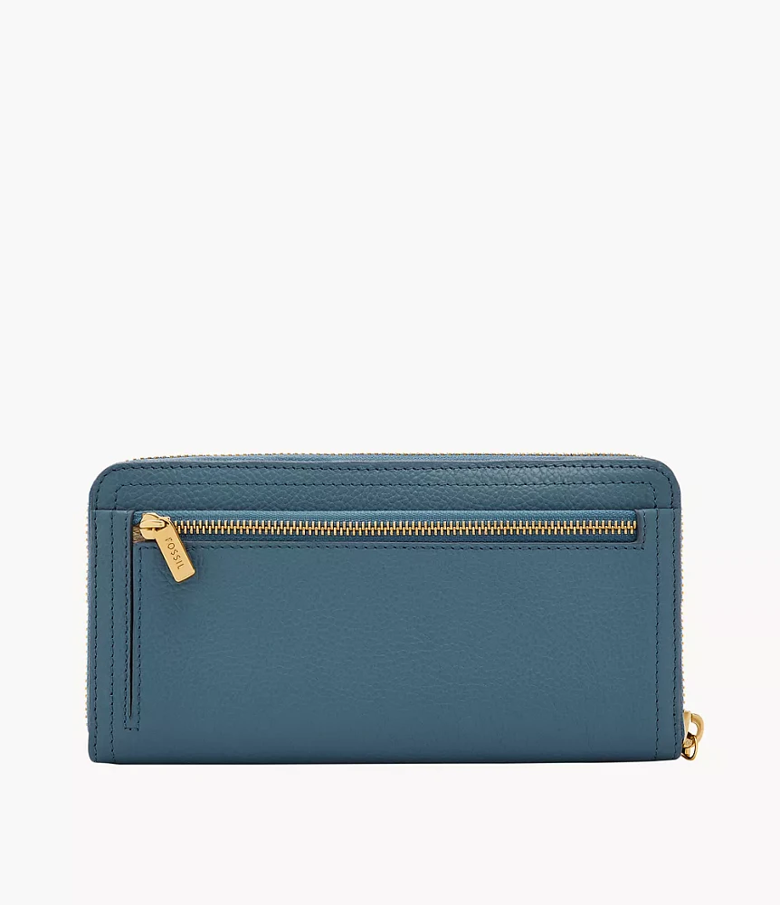Logan RFID Zip Around Clutch