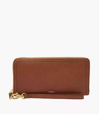 Logan RFID Zip Around Clutch