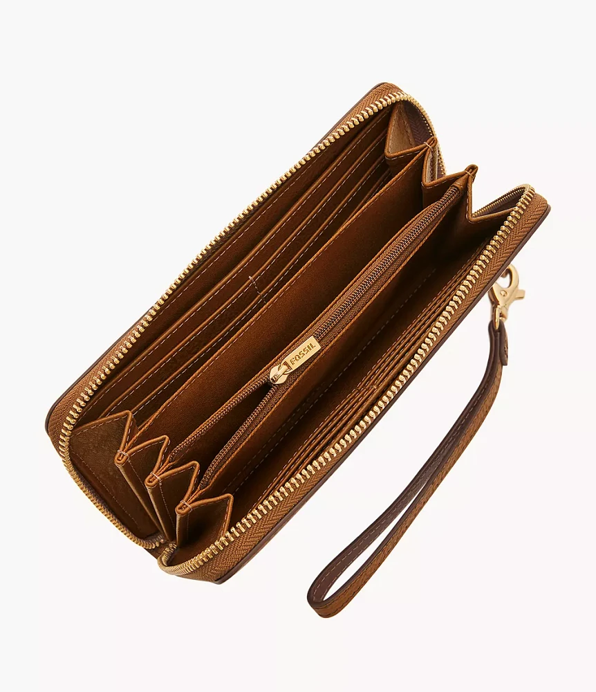 Logan RFID Zip Clutch