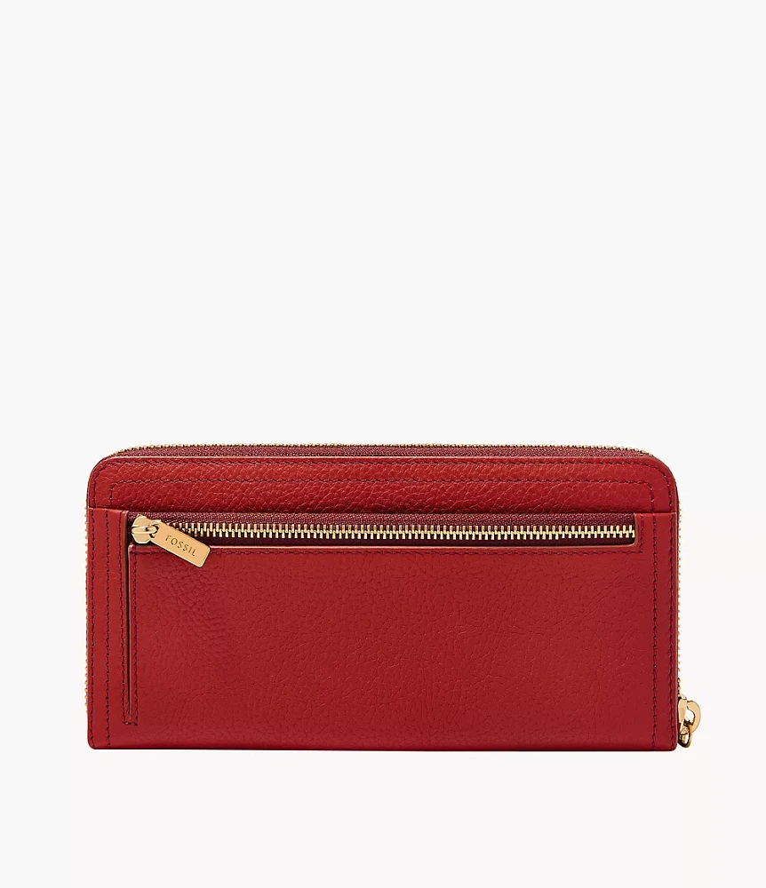 Logan RFID Zip Clutch