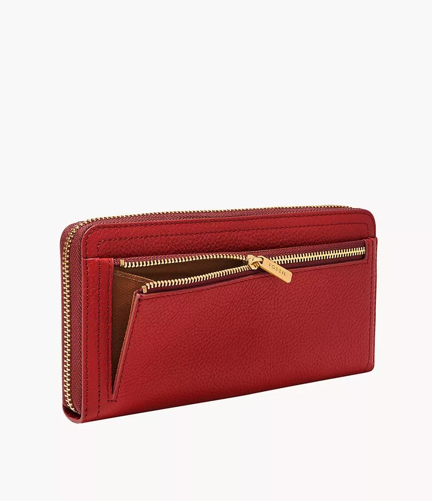 Logan RFID Zip Clutch