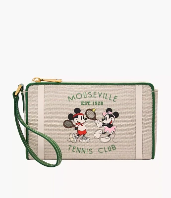 Disney Fossil Mickey Mouse Tennis Wristlet