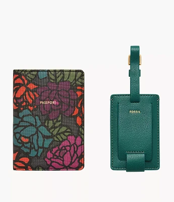 Sofia Passport Case and Luggage Tag Gift Set