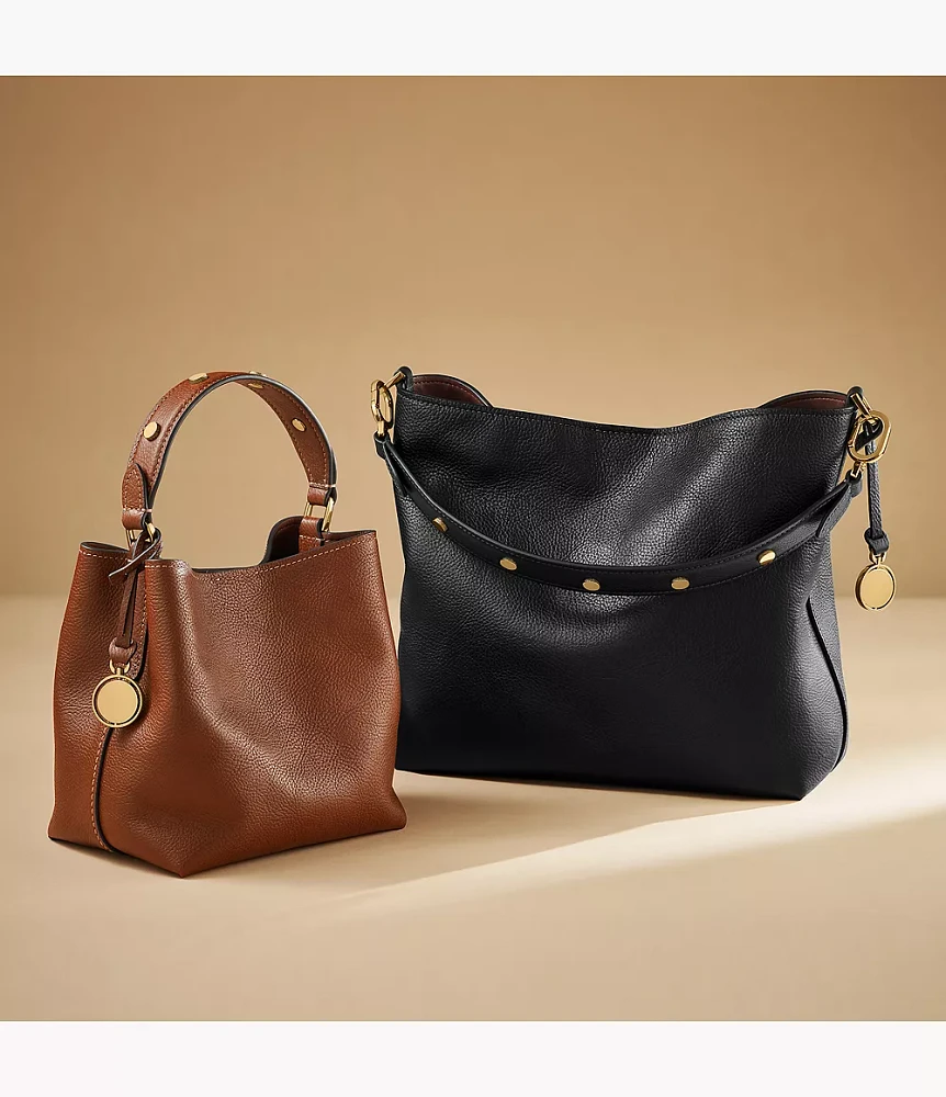 Jessie Leather Bucket Shoulder Bag