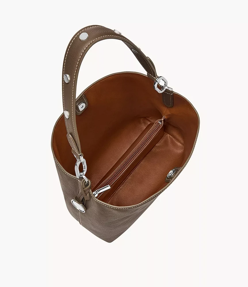 Jessie Leather Bucket Shoulder Bag