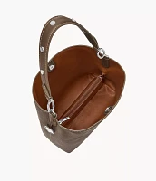 Jessie Leather Bucket Shoulder Bag