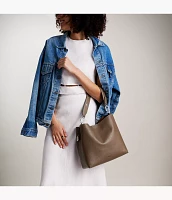 Jessie Leather Bucket Shoulder Bag