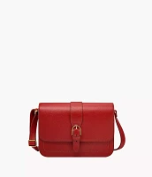 Zoey Leather Flap Crossbody Bag