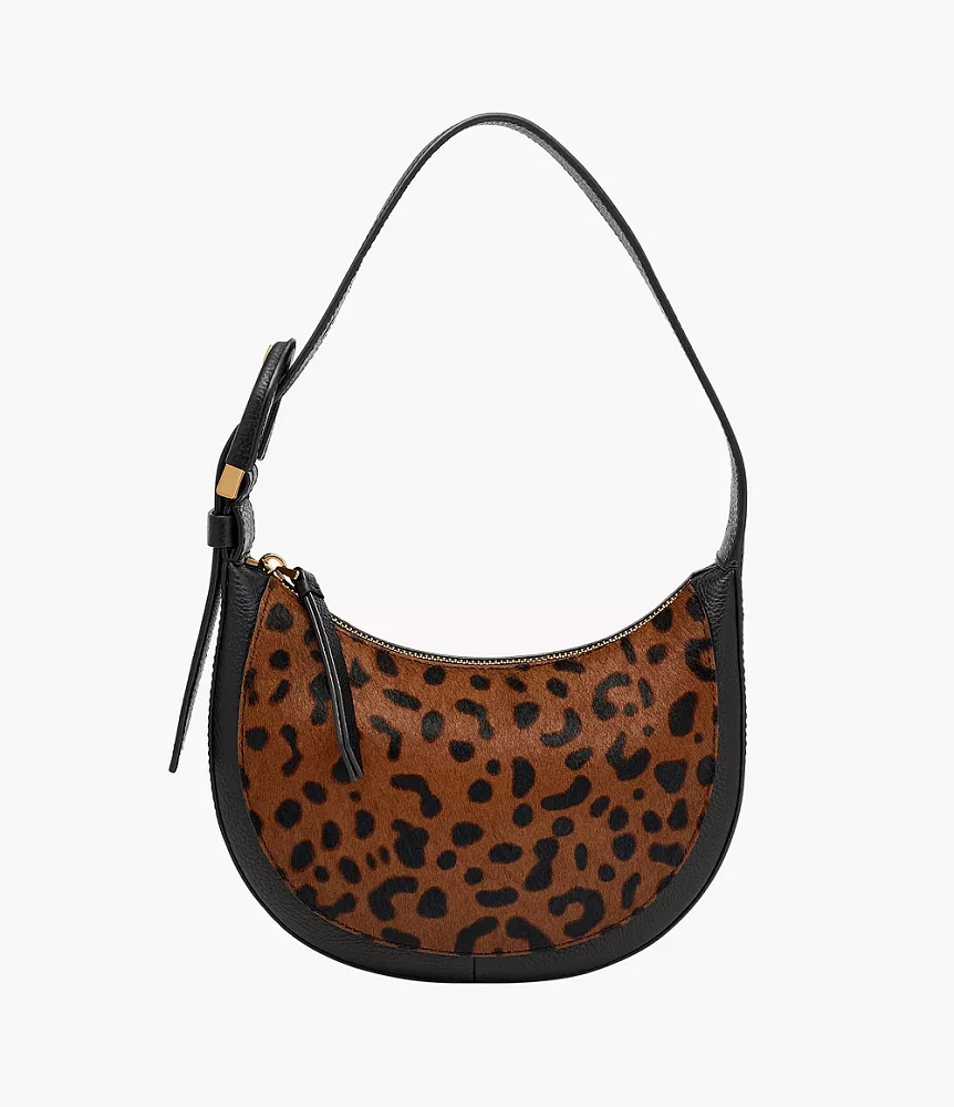 Harwell Haircalf Leather Crescent Bag