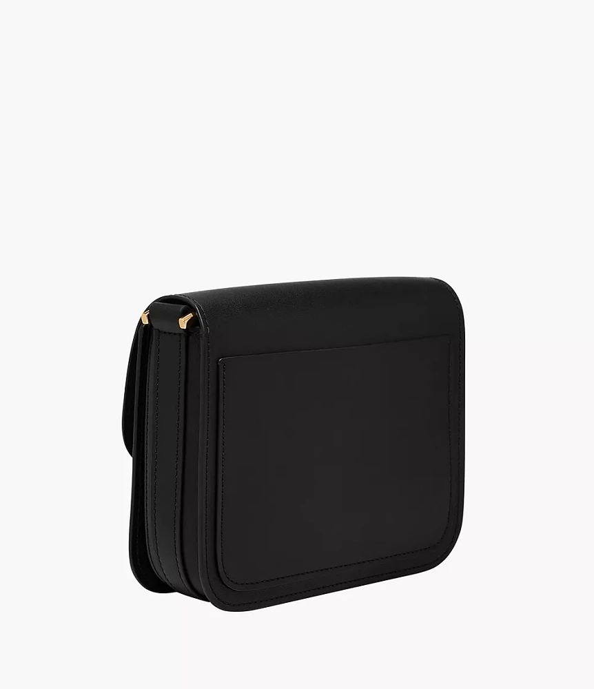 Lennox Haircalf Leather Flap Crossbody Bag