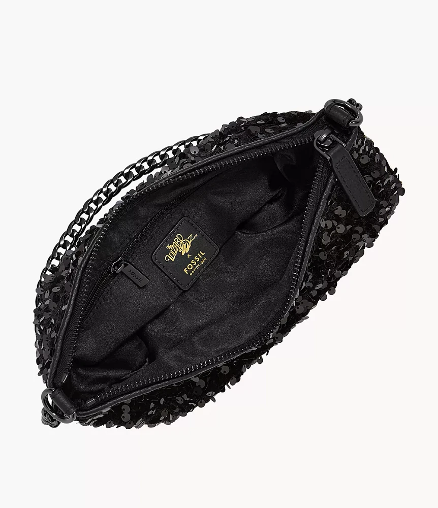 The Wizard of Oz x Fossil Special-Edition Black Sequin Jolie Bag