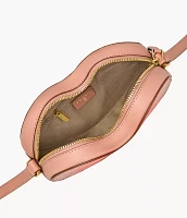 Heart Leather Crossbody Bag