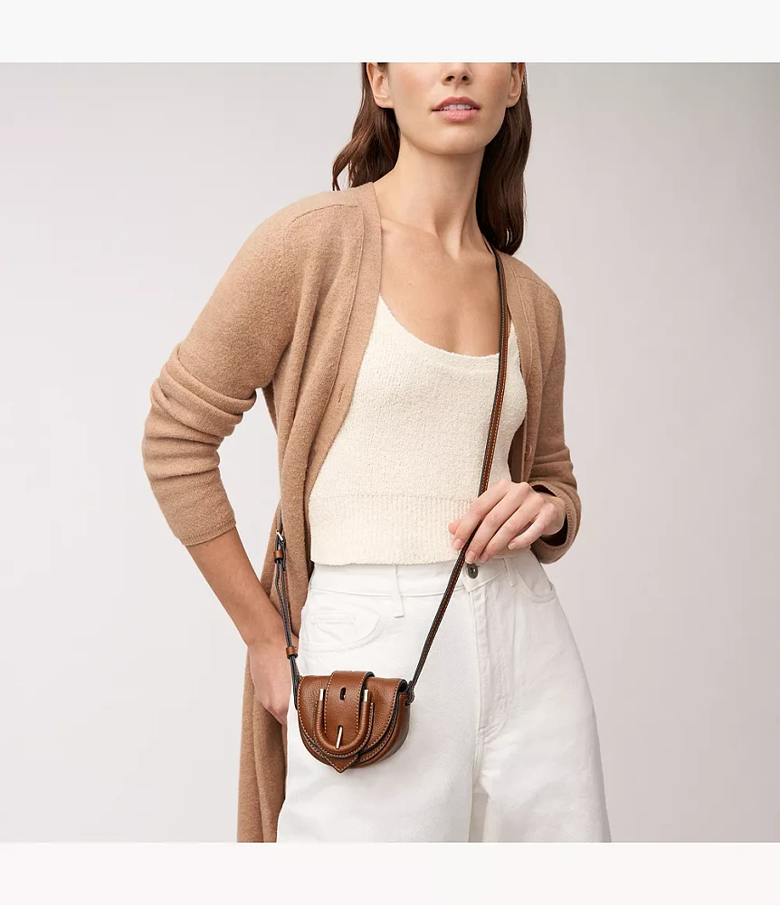 Harwell Leather Micro Flap Crossbody Bag