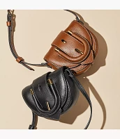 Harwell Leather Small Flap Crossbody Bag