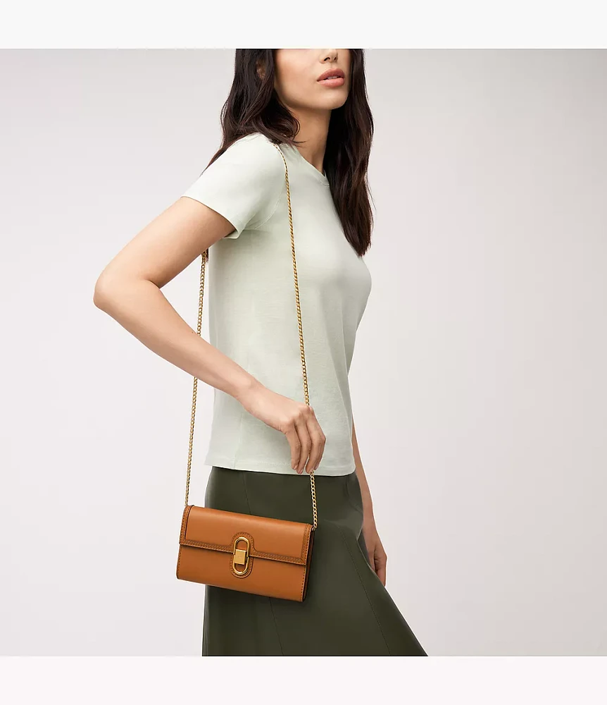 Avondale Leather Wallet Crossbody Bag