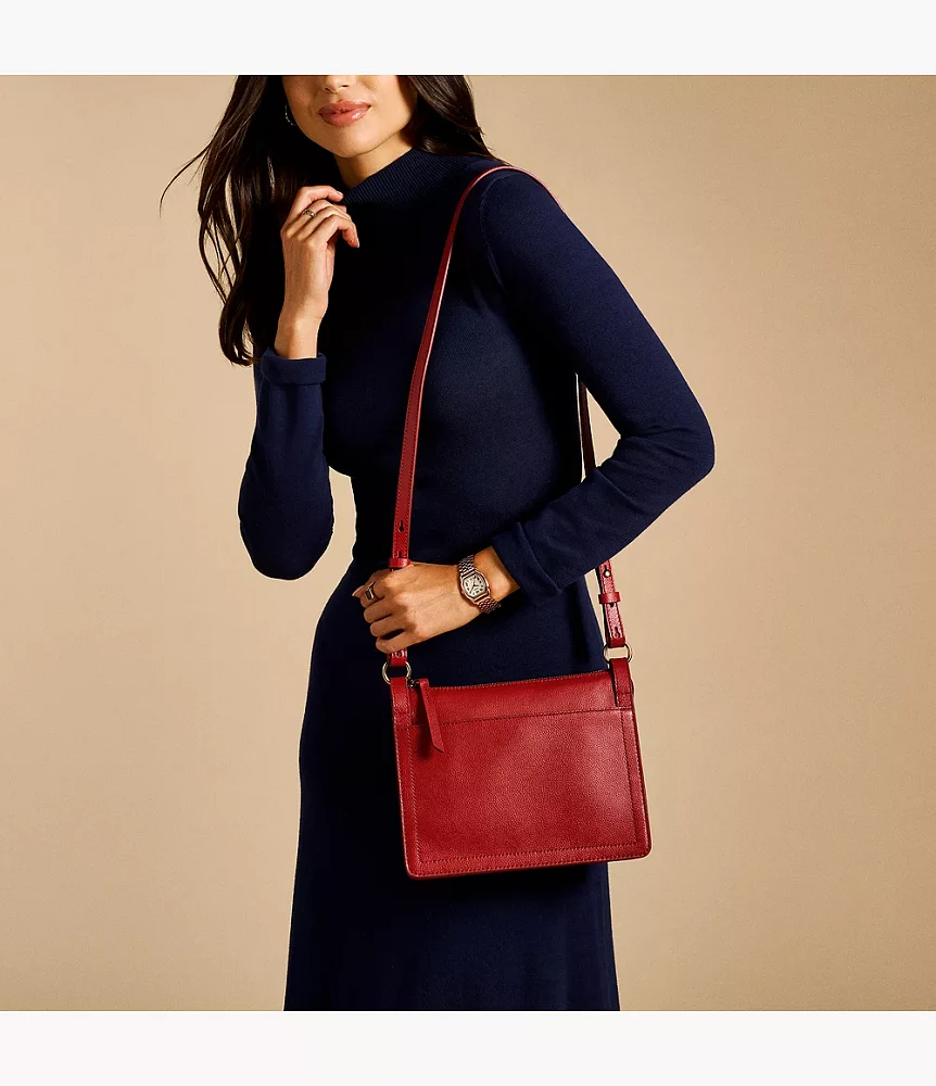 Taryn Leather Crossbody Bag