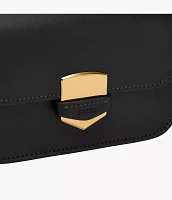 Lennox Leather Small Flap Crossbody Bag