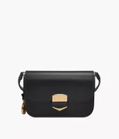 Lennox Leather Small Flap Crossbody Bag