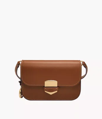 Lennox Leather Small Flap Crossbody Bag