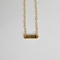 The FOUNT Nameplate Necklace