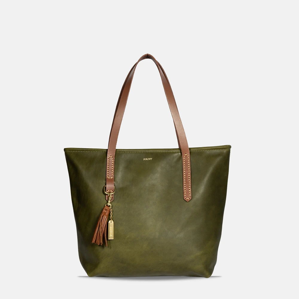 The Classic Bellfield Tote in Matcha