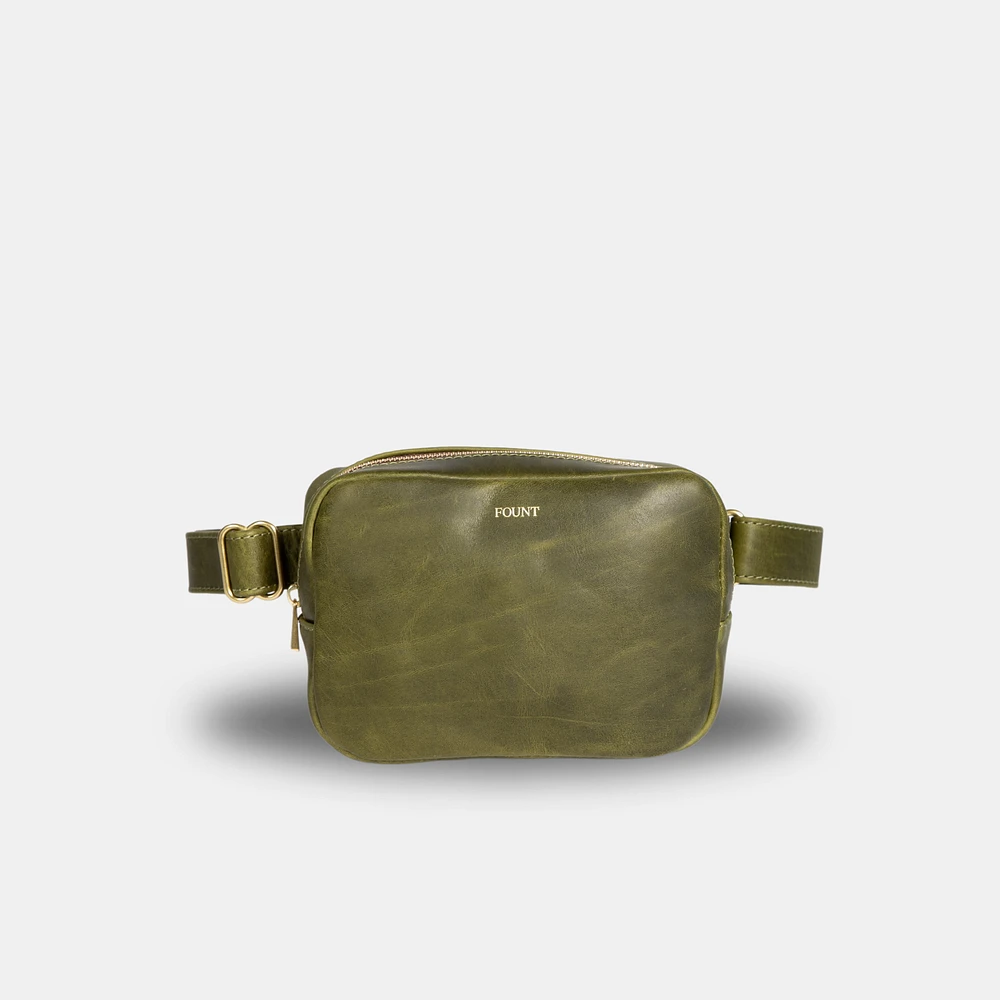 The Romy Belt Bag in Matcha