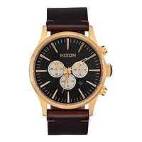 Nixon Sentry Chrono Leather