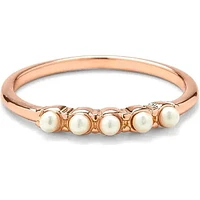 Pura Vida Mini Pearl Pave Ring