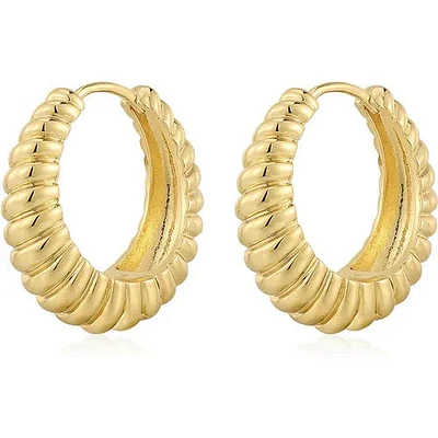 Luv Aj Ridged Marbella Hoops