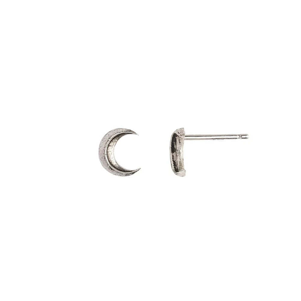 Pyrrha Crescent Moon Symbol Stud