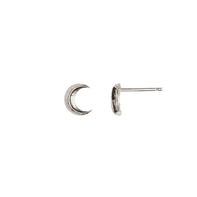 Pyrrha Crescent Moon Symbol Stud