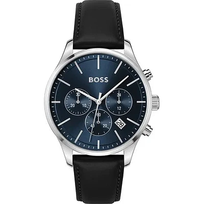HUGO BOSS Avery Chrono 5 Bar Leather
