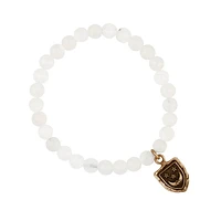 Pyrrha Reflective Appreciation Talisman Stretch Stone Bracelet