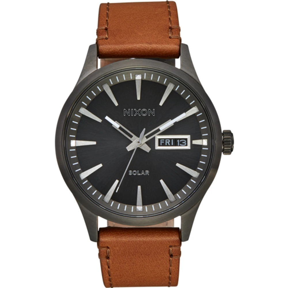 Nixon Sentry Solar Leather