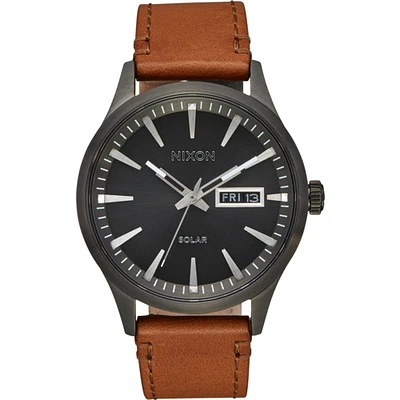 Nixon Sentry Solar Leather