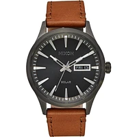 Nixon Sentry Solar Leather