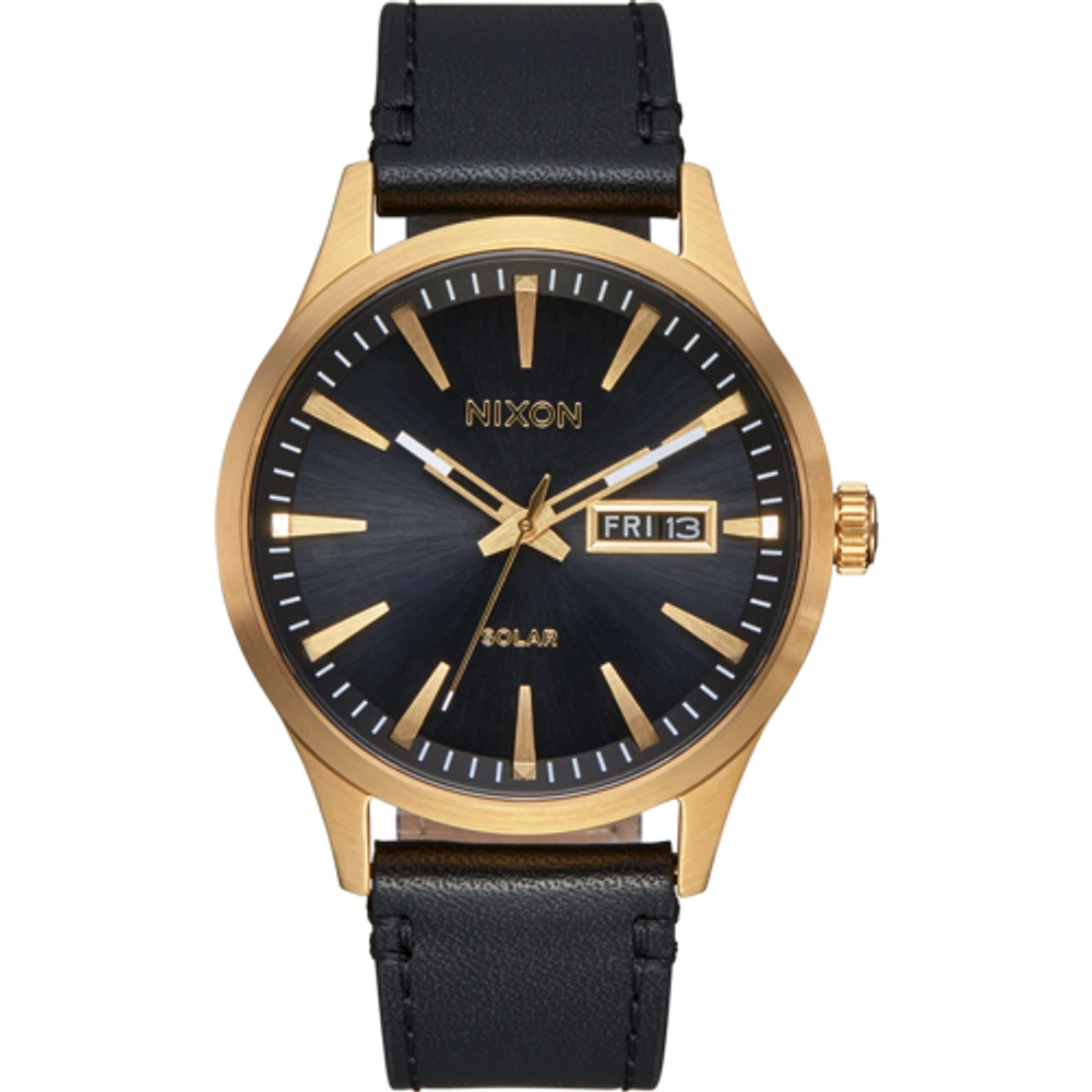 Nixon Sentry Solar Leather